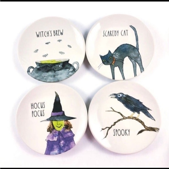 Rae Dunn HOCUS POCUS Appetizer Plate Set - Picture 2 of 2